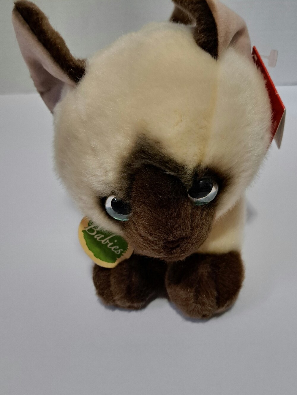 Aurora Plush Siamese Kitten Stuffed Toy - Brown and Cream